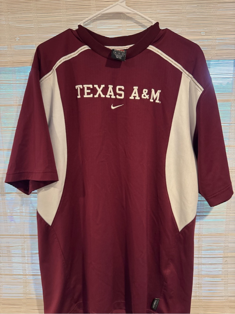 Vintage Nike Texas A&M Maroon Performance Short-Sleeve Shirt